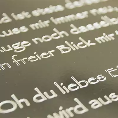 Foto Beschriftung & Einrichtung